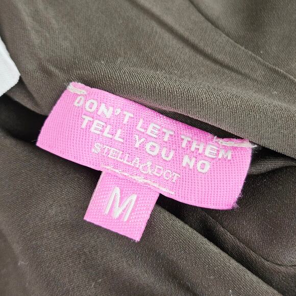 Stella & Dot Reversible Bomber Jacket Satin Olive Green Floral Zip Up Medium Fal - Picture 10 of 13